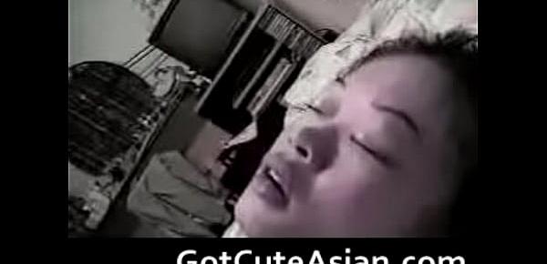  Two chinese students fucking in her room